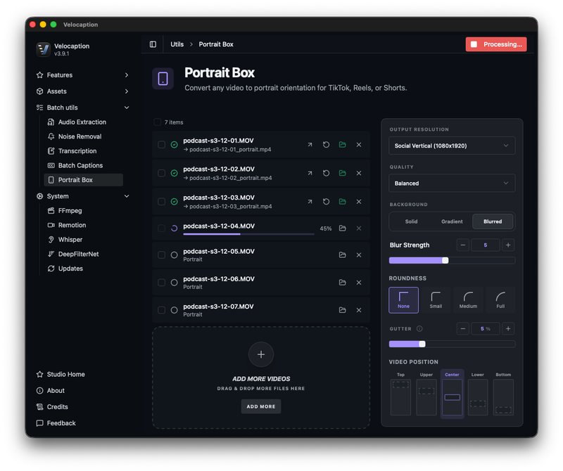 Batch Repurpose Videos on Mac