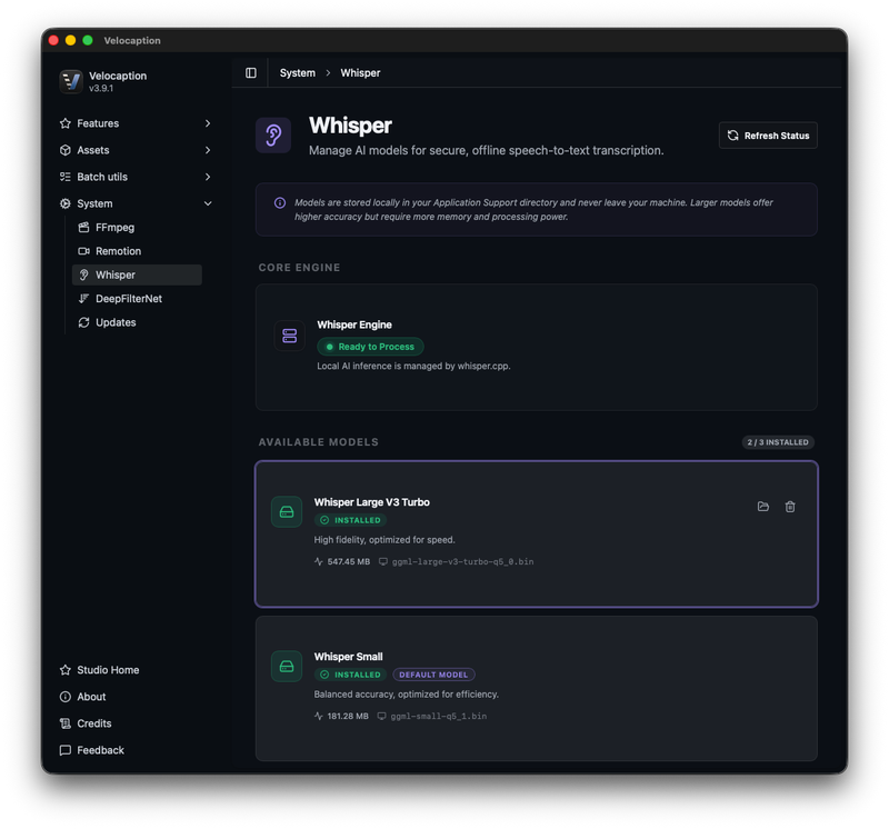 Local Whisper Captions for Mac - Velocaption Guide